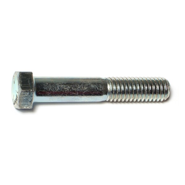 Midwest Fastener Grade 5, 7/16"-14 Hex Head Cap Screw, Zinc Plated Steel, 2-1/2 in L, 50 PK 00321 - main